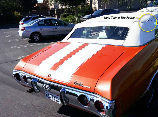 1972 GM 65 FLAME ORANGE METALLIC Chevrolet Chevelle Convertible