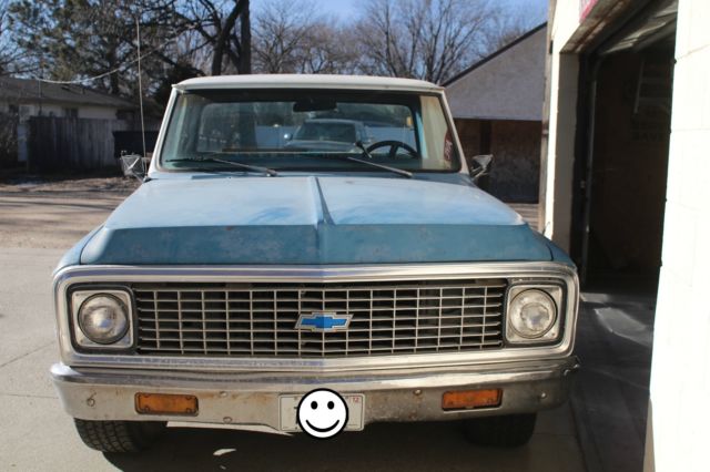 1972 Blue Chevrolet C-10 Standard Cab Pickup