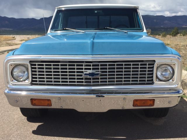 1972 Blue Chevrolet C-10 Standard Cab Pickup