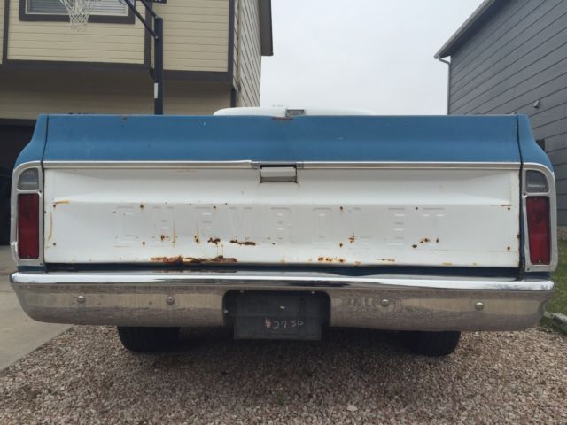 1972 Blue Chevrolet C-10 Standard Cab Pickup