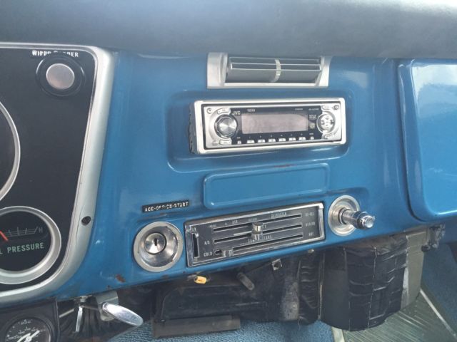1972 Blue Chevrolet C-10 Standard Cab Pickup