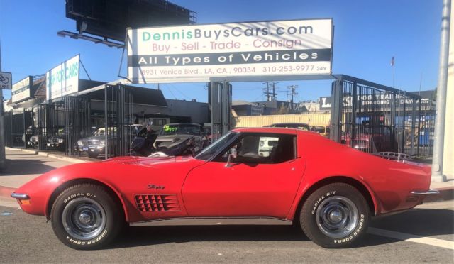 1972 Red Chevrolet Corvette Coupe