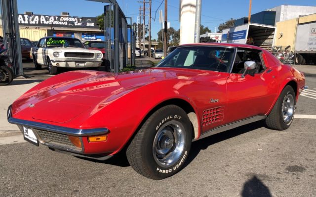1972 Red Chevrolet Corvette Coupe