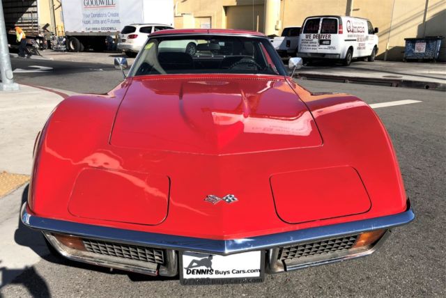 1972 Red Chevrolet Corvette Coupe