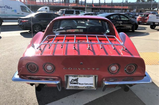 1972 Red Chevrolet Corvette Coupe