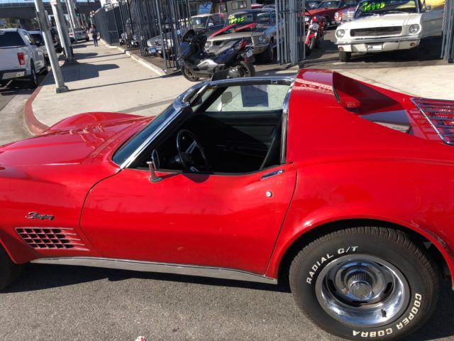 1972 Red Chevrolet Corvette Coupe