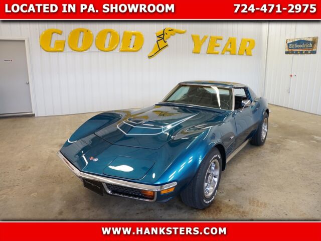 1972 Blue Chevrolet Corvette --