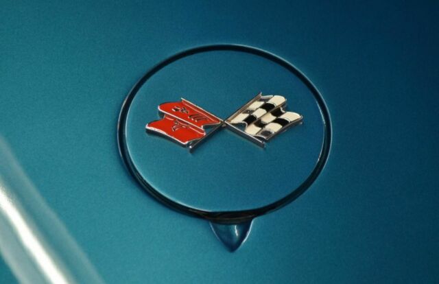 1972 Blue Chevrolet Corvette --