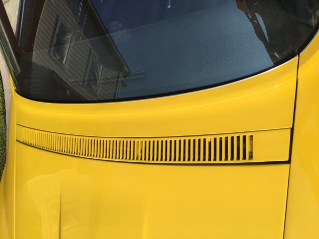 1972 Yellow Chevrolet Corvette Convertible