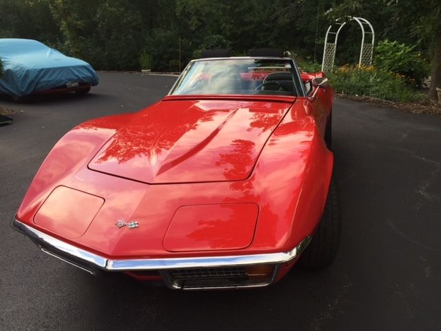 1972 Yellow Chevrolet Corvette Convertible