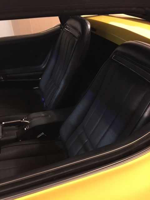 1972 Yellow Chevrolet Corvette Convertible