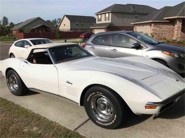 1972 Yellow Chevrolet Corvette T Tops