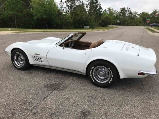 1972 Yellow Chevrolet Corvette T Tops