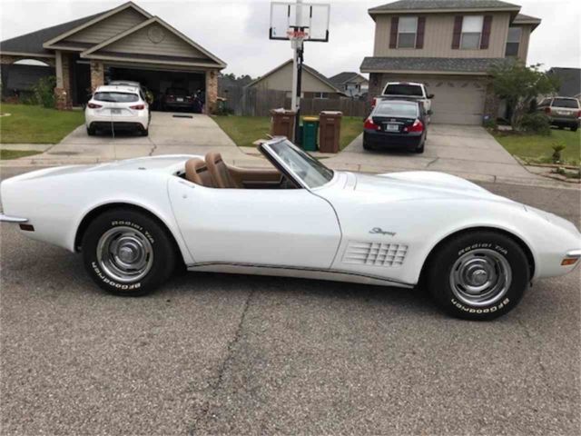 1972 Yellow Chevrolet Corvette T Tops