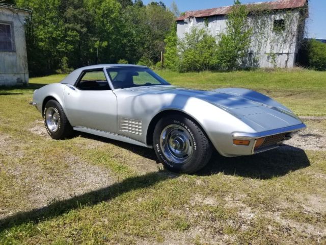 1972 Silver Chevrolet Corvette Convertible