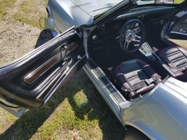 1972 Silver Chevrolet Corvette Convertible