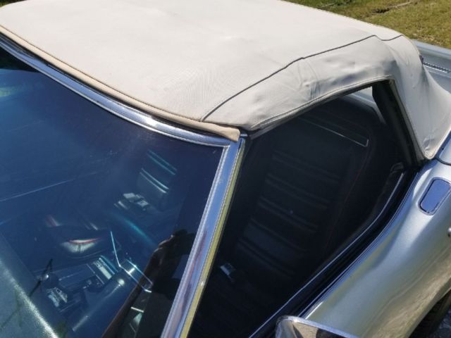 1972 Silver Chevrolet Corvette Convertible