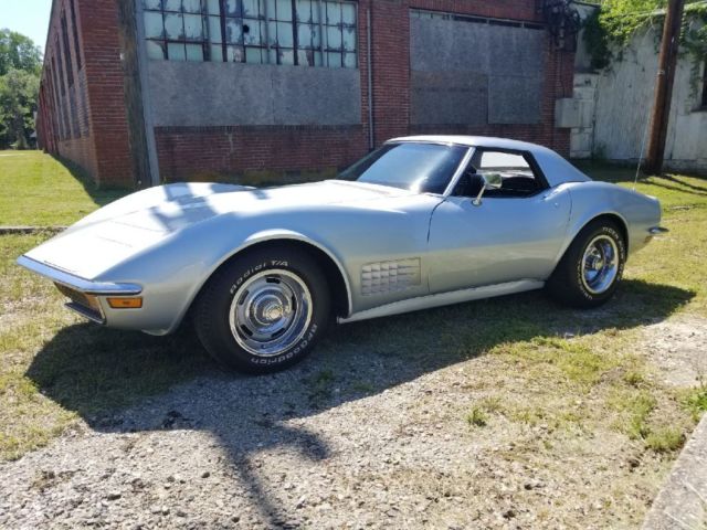 1972 Silver Chevrolet Corvette Convertible