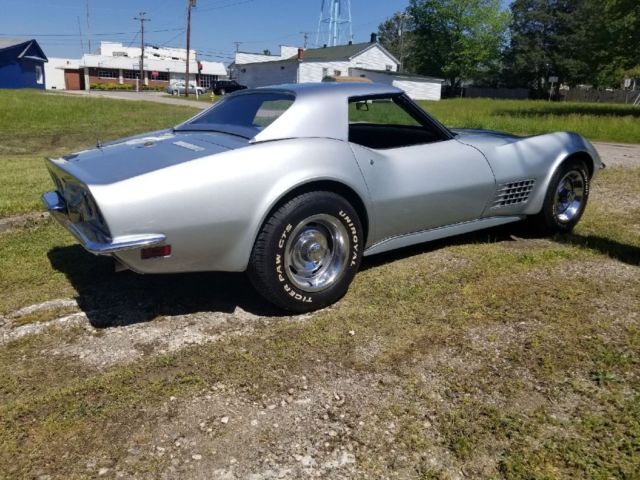 1972 Silver Chevrolet Corvette Convertible