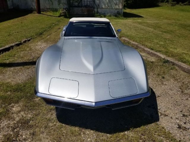1972 Silver Chevrolet Corvette Convertible