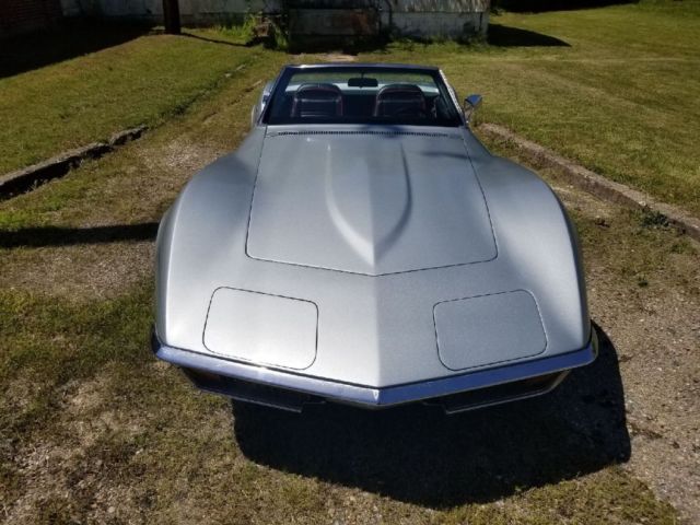 1972 Silver Chevrolet Corvette Convertible
