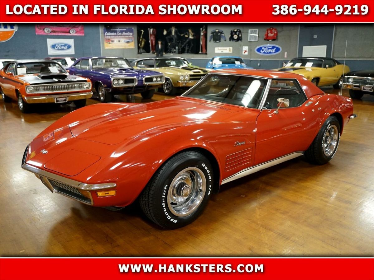 1972 Red Chevrolet Corvette --