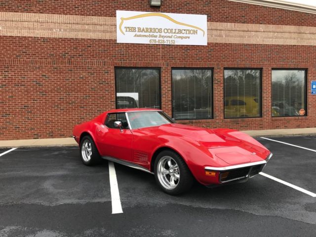 1972 Red Chevrolet Corvette --