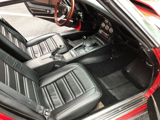 1972 Red Chevrolet Corvette --