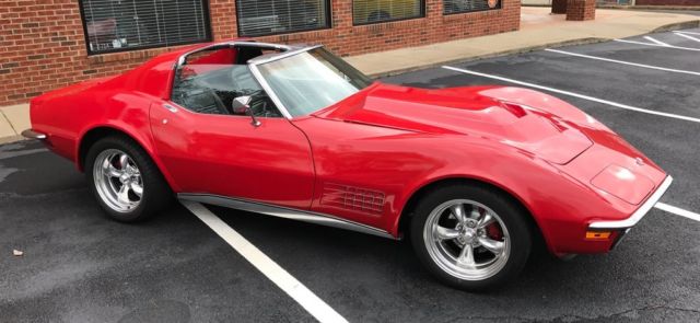 1972 Red Chevrolet Corvette --