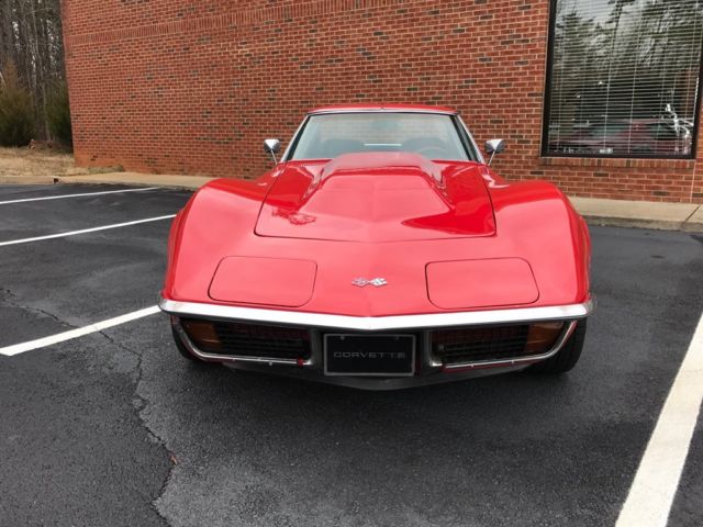 1972 Red Chevrolet Corvette --