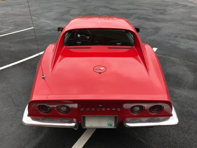 1972 Red Chevrolet Corvette --