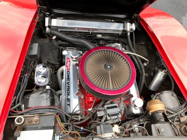 1972 Red Chevrolet Corvette --