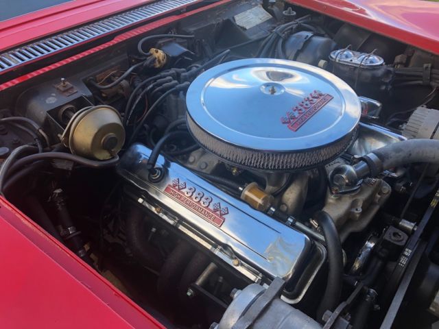 1972 Red Chevrolet Corvette Coupe