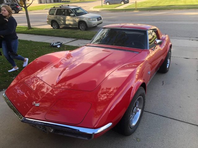1972 Red Chevrolet Corvette Coupe