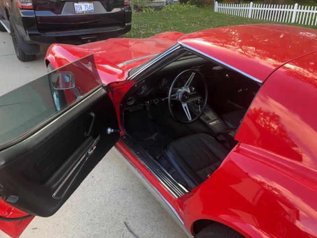 1972 Red Chevrolet Corvette Coupe