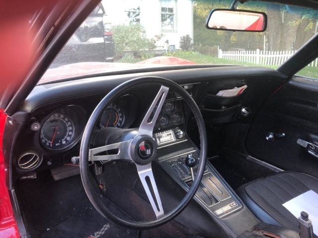 1972 Red Chevrolet Corvette Coupe