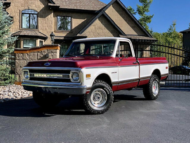 1972 Burgundy Chevrolet C-10 Pickup Truck