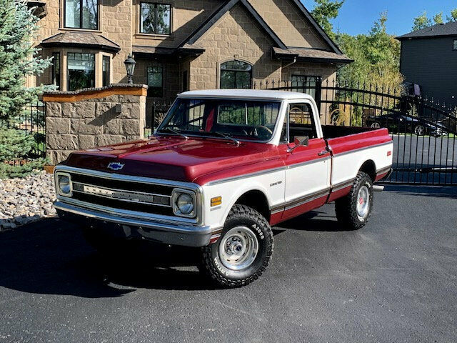 1972 Burgundy Chevrolet C-10 Pickup Truck