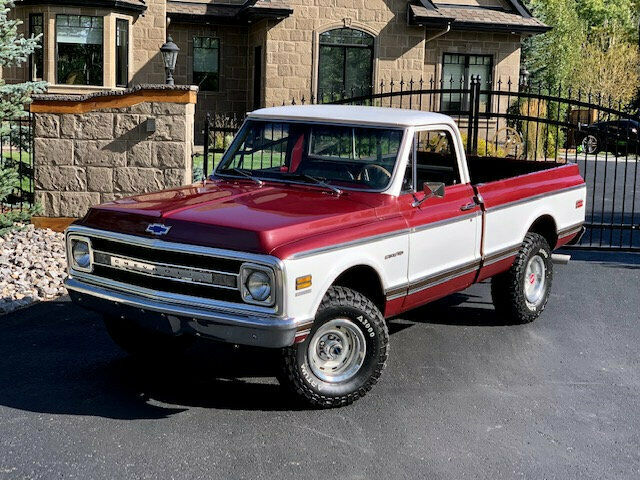 1972 Burgundy Chevrolet C-10 Pickup Truck