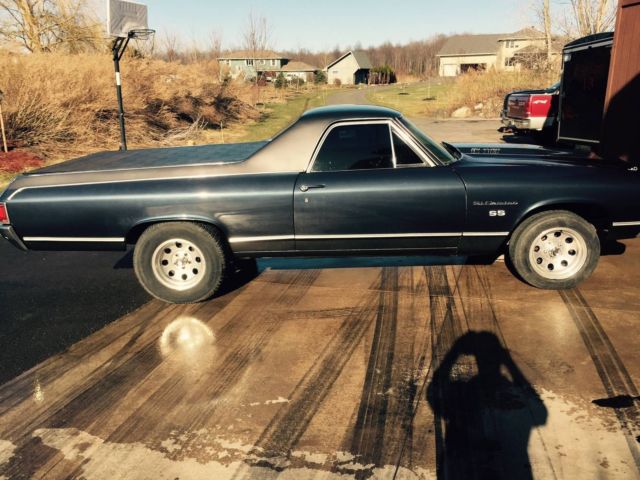 1972 Blue/ Grey Chevrolet El Camino Standard Cab Pickup