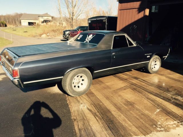 1972 Blue/ Grey Chevrolet El Camino Standard Cab Pickup