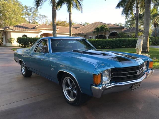 1972 Blue Chevrolet El Camino Sedan