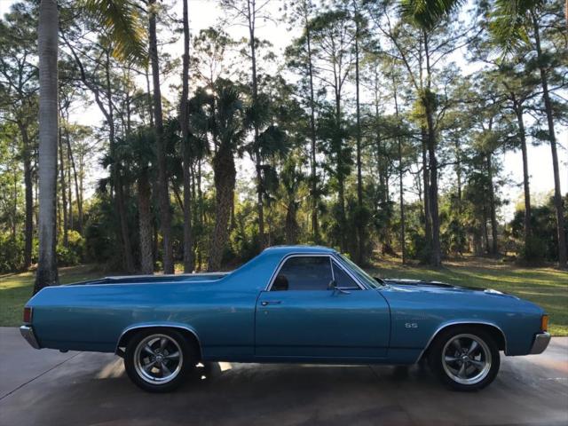1972 Blue Chevrolet El Camino Sedan