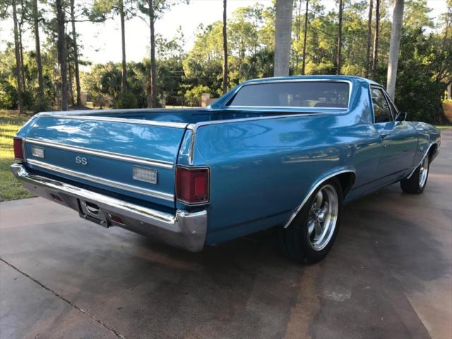 1972 Blue Chevrolet El Camino Sedan