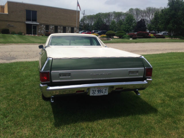 1972 Green Chevrolet El Camino Coupe
