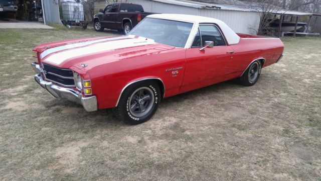 1972 Red Chevrolet El Camino Standard Cab Pickup