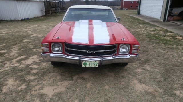 1972 Red Chevrolet El Camino Standard Cab Pickup