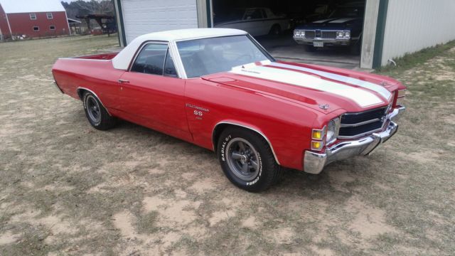 1972 Red Chevrolet El Camino Standard Cab Pickup