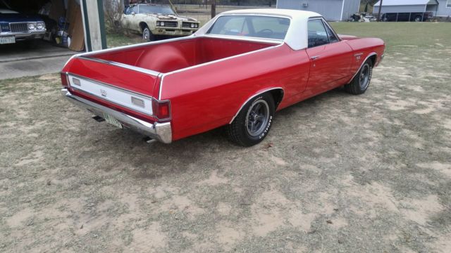 1972 Red Chevrolet El Camino Standard Cab Pickup