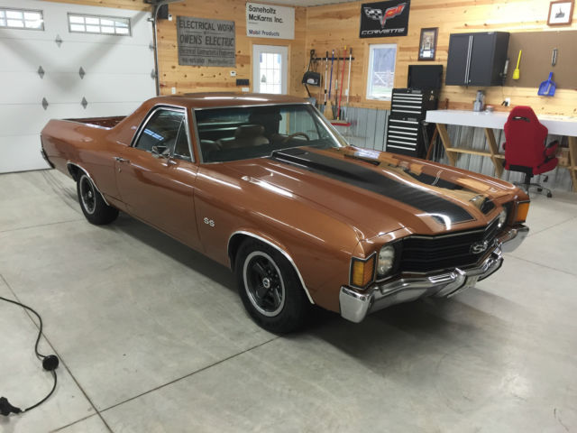 1972 Black Chevrolet El Camino Pickup Truck